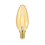 Energizer 2W E14 Candle Filament LED - 150lm - 2200K - Gold - Non Dimmable