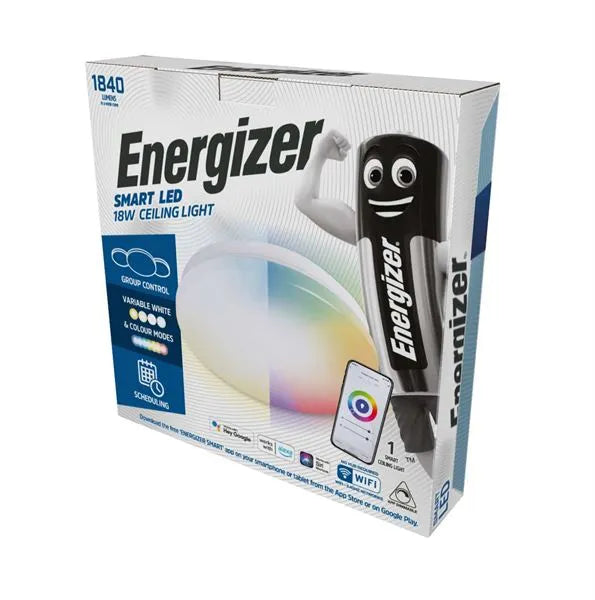 Energizer Smart LED 18W Round Ceiling Light (Colour Changing)