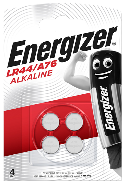 Energizer LR44 Button Cell Batteries - 4 Pack