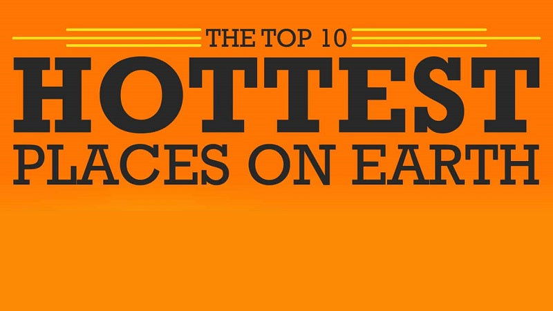Top 10 hottest places