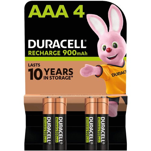 Duracell Recharge Ultra AAA Batteries - Rechargeable - 4 Pack