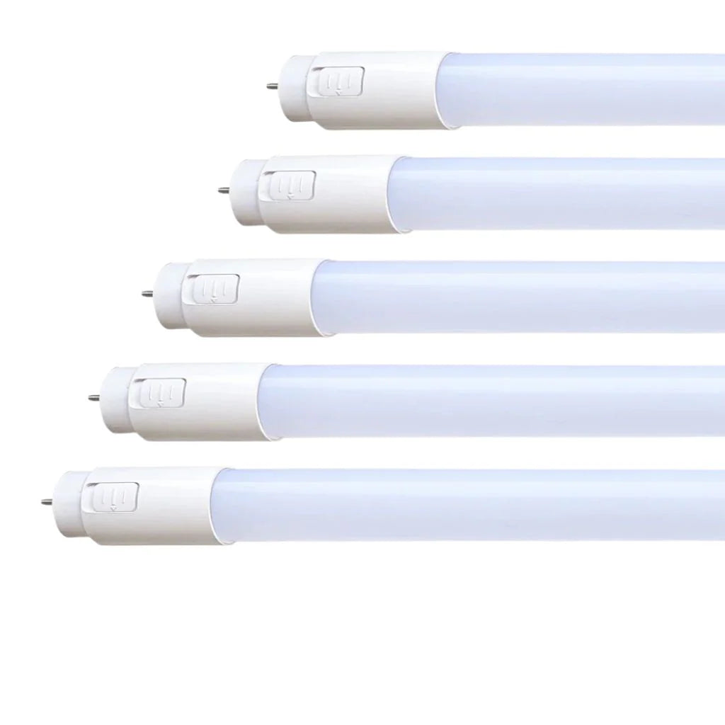 5 Pack 2ft T8 LED Tubes 9W CCT Switchable 3000K–6000K