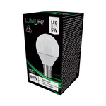 LUMiLiFe 5W B15 LED Golf Ball Bulb - Dimmable - 470lm - 6500K