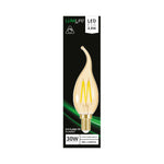 LUMiLiFe 4.8W E14 Flame Tip Filament - Dimmable - 330lm - 2200K