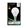 LUMiLiFe 4.2W E14 Golf Ball LED Bulb - Dimmable - 470lm - 2700K