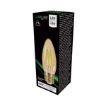 LUMiLiFe 4.8W E27 Candle Filament - Dimmable - 330lm - 2200K