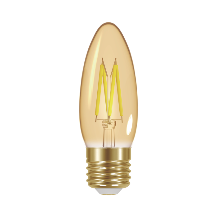 LUMiLiFe 4.8W E27 Candle Filament - Dimmable - 330lm - 2200K