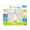 E-Luminate 4.9W E27 GLS LED Bulb - 470lm - 2700K - 2 Pack