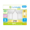 E-Luminate 5.4W R63 (E27) LED Reflectors - 600lm - 2700K - 2 Pack