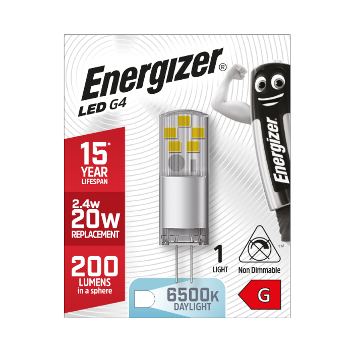 G4 LED Capsule Bulb 1.8W – 215lm – Daylight 6500K – Non-Dimmable