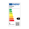 Energizer 4.9W E27 Golf Ball LED Bulb - 470lm - 2700K