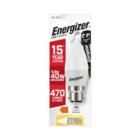 B22 LED Candle Bulb 4.2W – 470lm – Warm White 2700K – Non-Dimmable