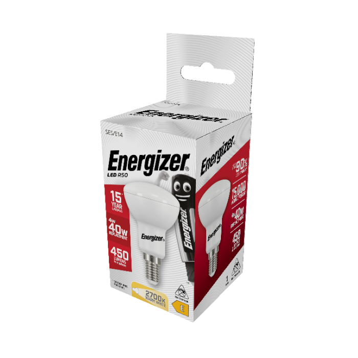 Energizer 4W R50 (E14) Reflector LED Bulb - 450lm - 2700K