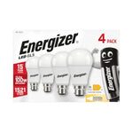 Energizer 13.5W B22 Standard GLS LED Bulb - 4 Pack - 1521lm - 3000K