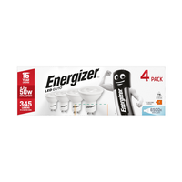 LED GU10 Bulbs 4.2W 345lm Daylight 6500K - Pack of 4