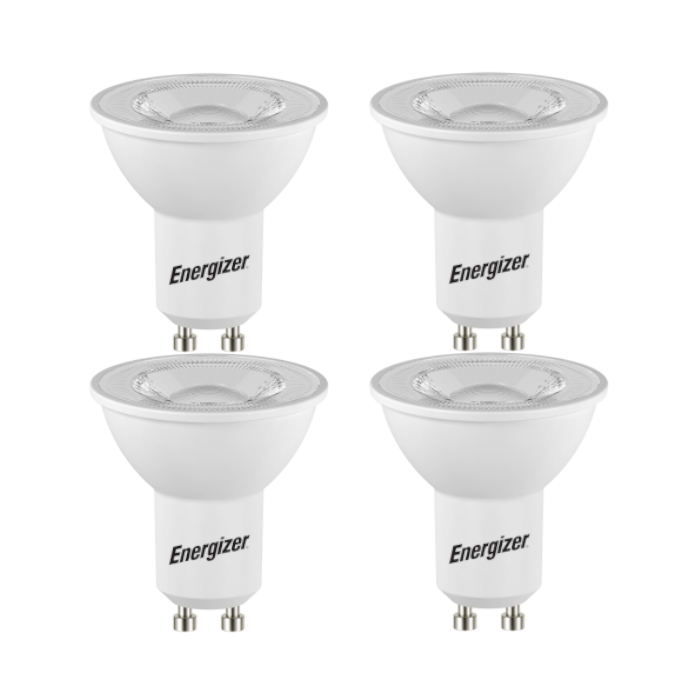 Energizer 4.2W GU10 LED Spotlight - 4 Pack - 345lm - 4000K