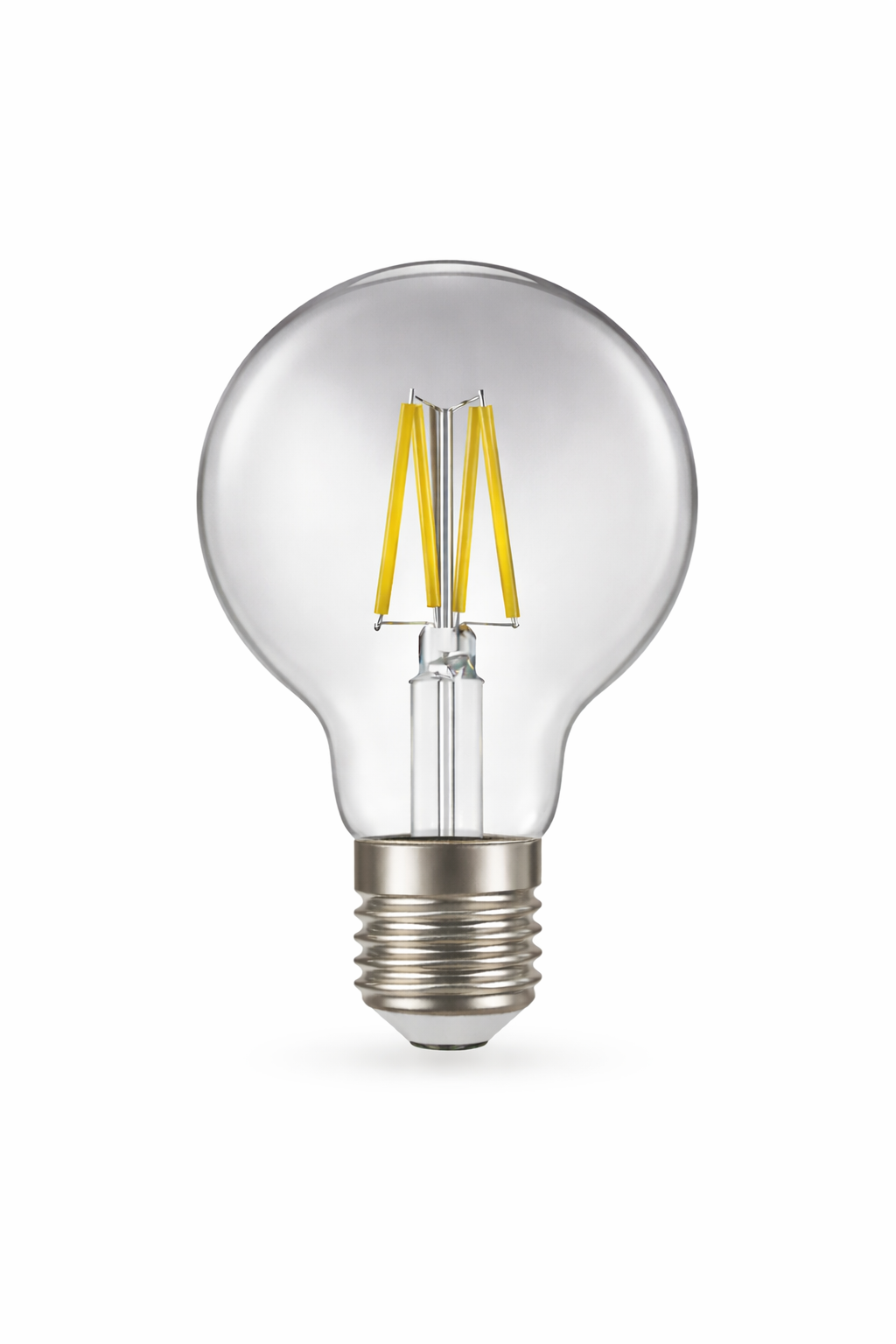 LED Filament G80 Globe Bulb E27 4W Smokey Glass – 4000K Cool White (Dimmable)