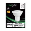 LUMiLiFe 5.7W GU10 LED Spotlight - Wide Beam - Dimmable - 560lm - 2700K