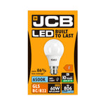 JCB 8.5W B22 Standard GLS LED Bulb - 806lm - 6500K