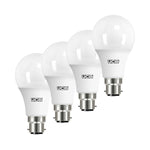 JCB 8.5W B22 Standard GLS LED Bulb - 4 Pack - 806lm - 3000K