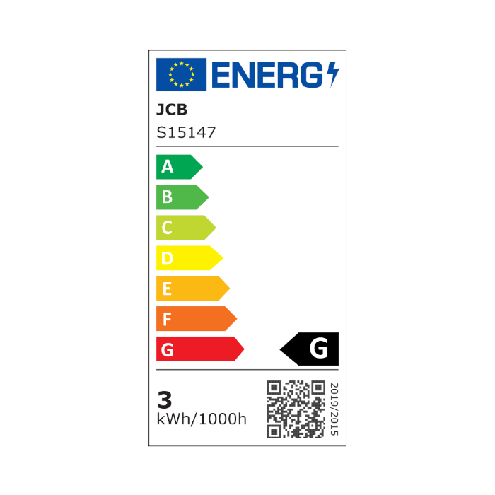 JCB 4.9W GU10 LED Spotlight - 4 Pack - Wide Beam - 345lm - 3000K