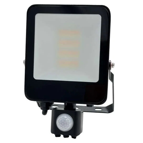 10W LED Floodlight with PIR Sensor - 3000K/4000K/6500K Adjustable - IP65
