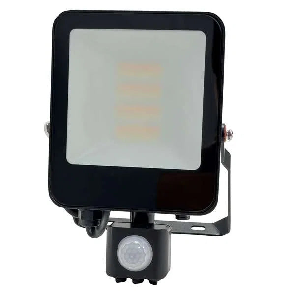 20W LED Floodlight with PIR Sensor - 3000K/4000K/6500K Adjustable - IP65
