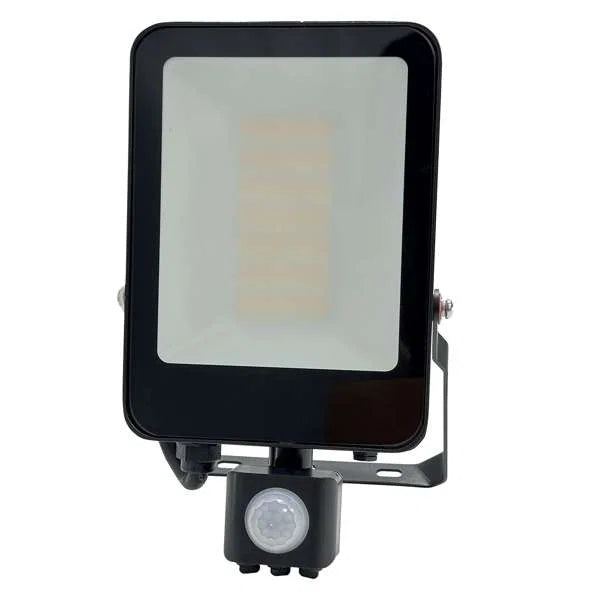 30W LED Floodlight with PIR Sensor - 3000K/4000K/6500K Adjustable - IP65