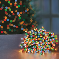 Supabrights 100 LED Christmas Tree Lights With Timer - 6m - Multicolour