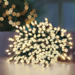 Supabrights 100 LED Christmas Tree Lights With Timer - 6m - Warm White