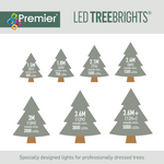 Treebright 1000 LED Christmas Tree Lights With Timer - 25m - Multicolour