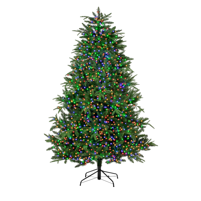 Treebright 1000 LED Christmas Tree Lights With Timer - 25m - Multicolour
