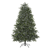 1000 LED Christmas Tree Lights with Timer - 25m - White