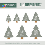 Treebright 1000 LED Christmas Tree Lights With Timer - 25m - White & Warm White