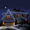 240 Snowing Icicle Christmas Lights With Timer - 5.8m - White