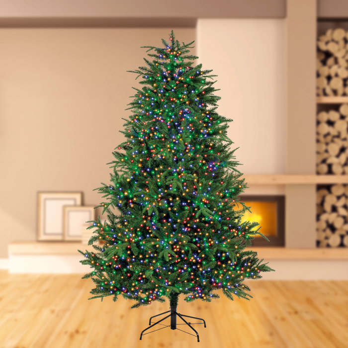 500 LED Christmas Tree Lights with Timer - 12.5m - Multicolour
