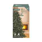 Treebright 500 LED Christmas Tree Lights With Timer - 12.5m - White