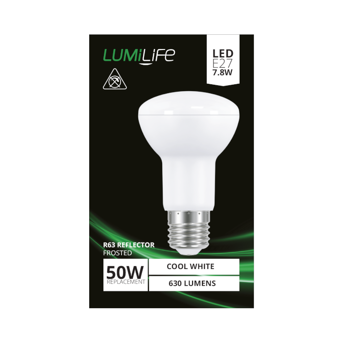 LUMiLiFe 7.8W R50 (E27) Reflector LED Bulb - 630lm - 4000K