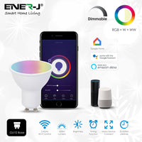 Smart WiFi GU10 LED Bulb - 5W - RGB & Tunable White 2700K–6000K