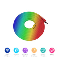 Smart WiFi RGB Neon LED Strip Kit - 3m - App & Remote Control