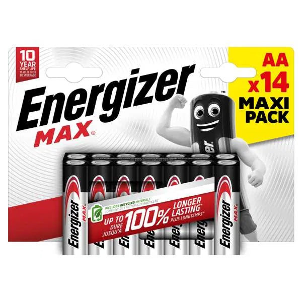 Energizer AA Max Alkaline - Pack of 14