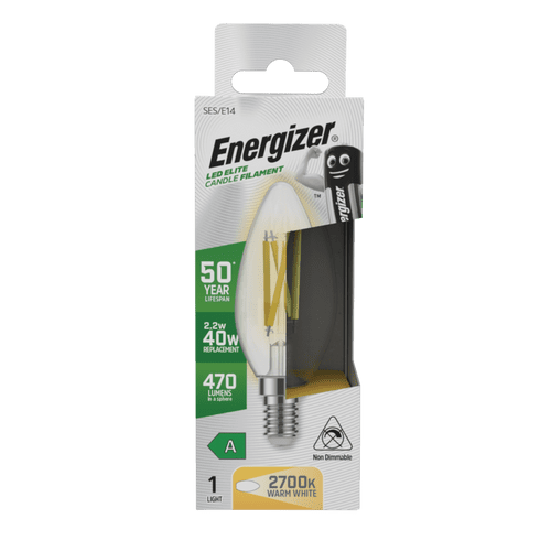 Energizer CANDLE E14 LED Bulb - 2.2w - 2700K- 470lm