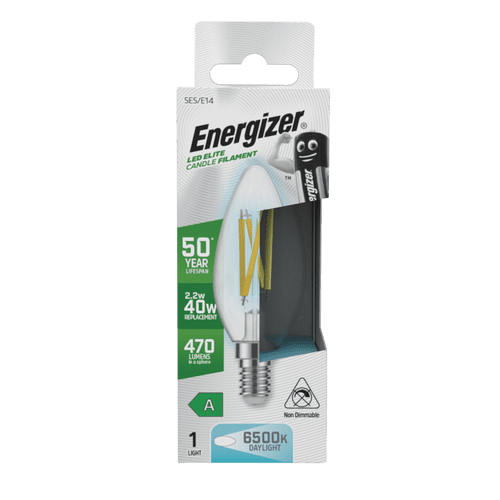 Energizer CANDLE E14 LED Bulb - 2.2w - 6500K- 470lm