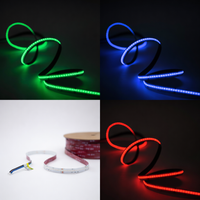 RGB + White COB LED Strip 24V 12mm 10W/m IP20 Seamless 784 LEDs/m