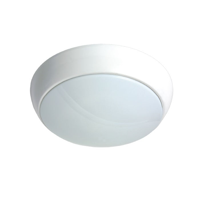 2D Bulkhead (15W) 1270lm - Cool Daylight - Microwave Sensor - (IP54)