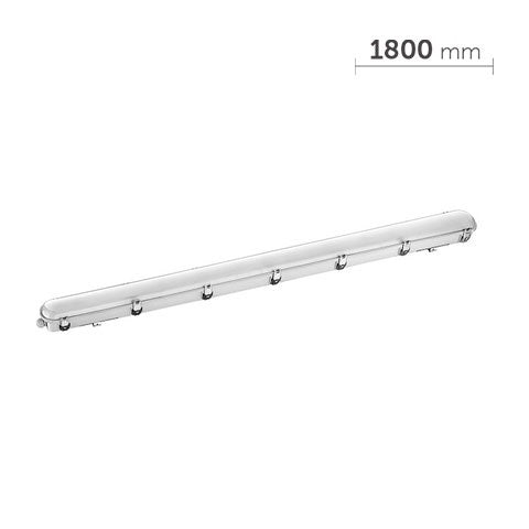 80W LED Tri-Proof Light - 6ft (1800mm) Length - IP66 - 5000K - Emergency
