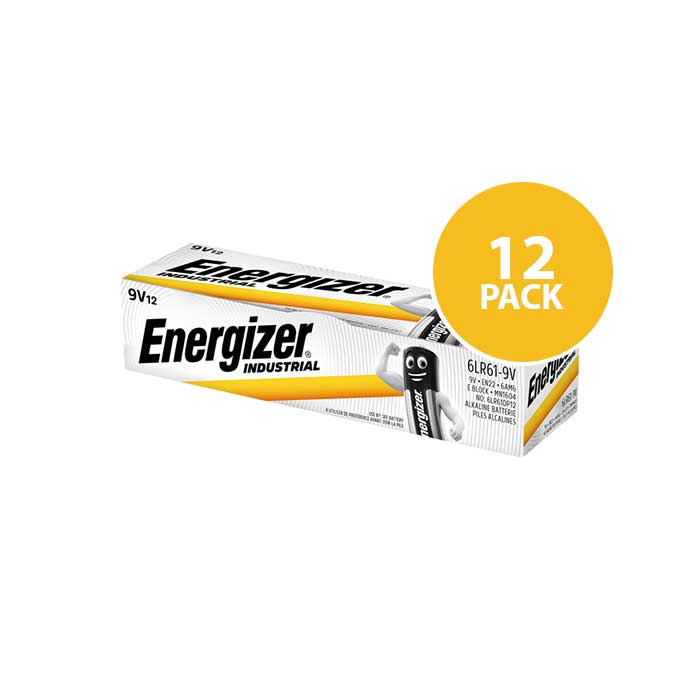 Energizer Industrial 9V PP3 / MN1604 Batteries