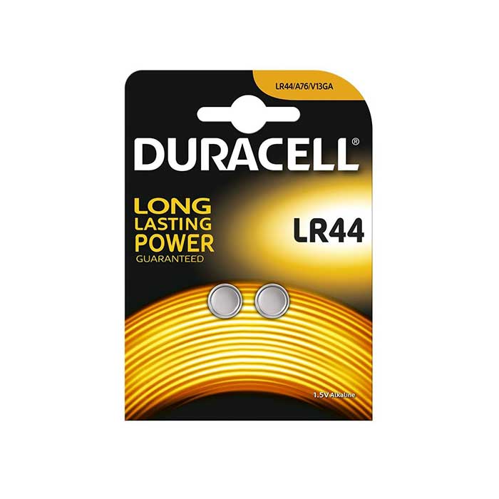 Duracell LR44 Button Cell Batteries - 2 Pack