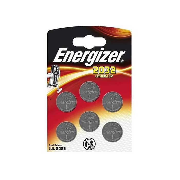 Energizer CR2032 Coin Cell Batteries - 6 Pack