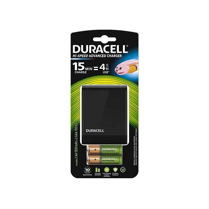 Duracell Hi-Speed Battery Charger - Batteries Included